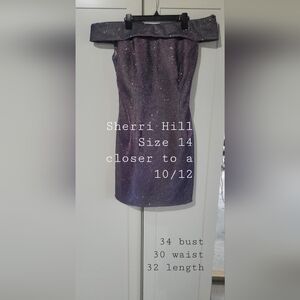 Sherri Hill Sparkling Purple Dress